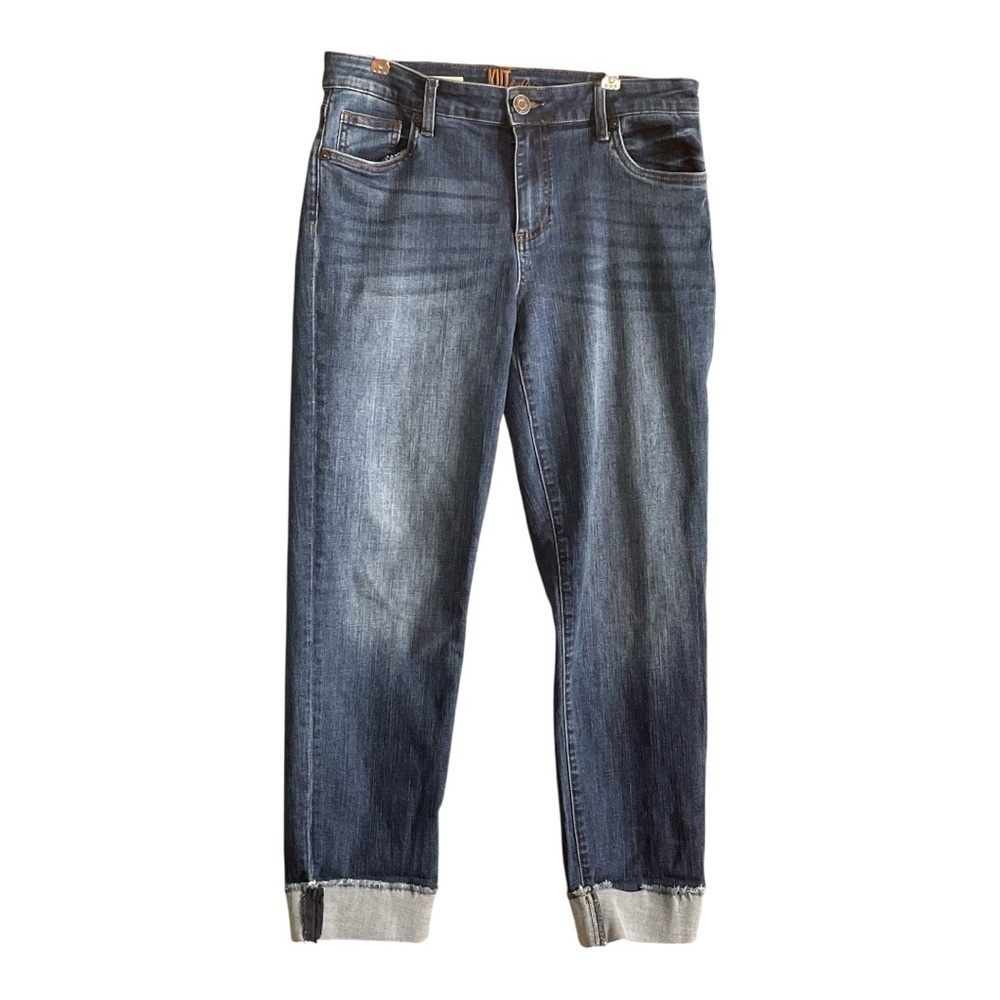 Kut from the Kloth Asher Ankle Dark Blue Straight Leg Jeans